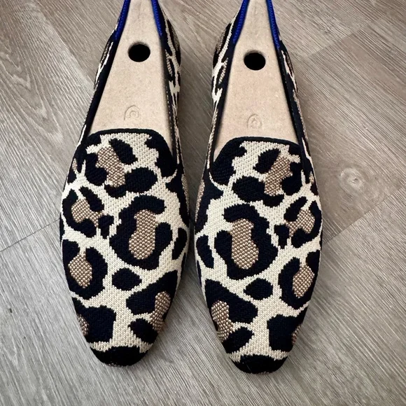 Leopard Print Women's Loafers - Picture 2 of 8